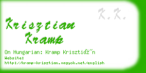 krisztian kramp business card